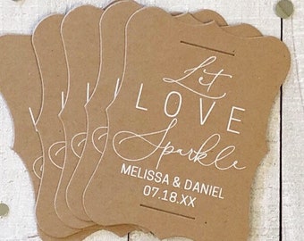 Wedding Sparkler Tag, Sparkler Sleeves, Custom Sparkler Tags, Unique Sparkler Tags, Sparkler Send Off, Set of 24 Tags Only