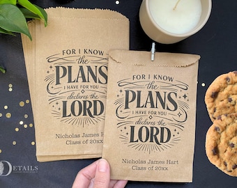 Personalized Graduation Party Favor Bags - 25 pk