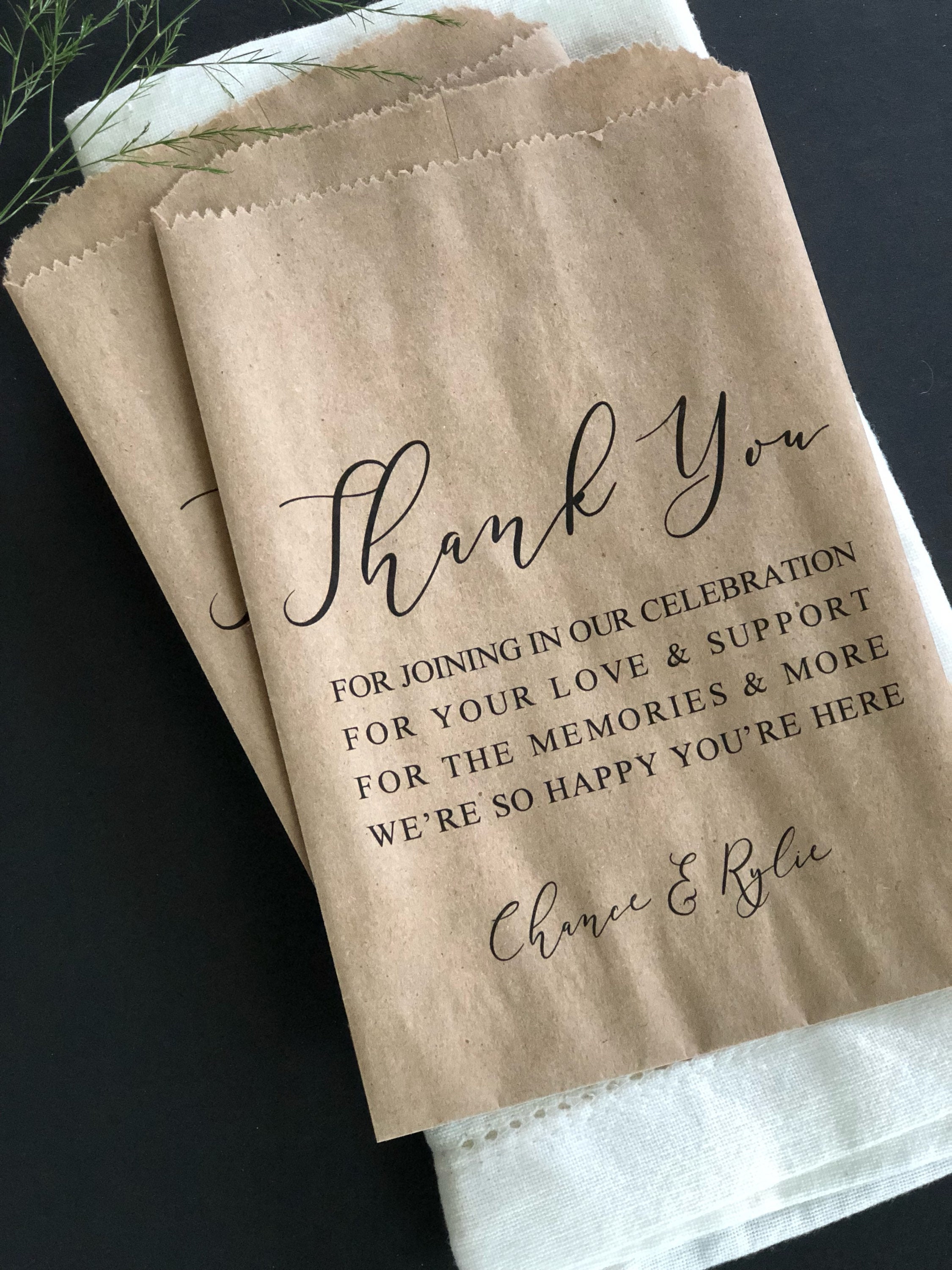  Created Flow Eucalyptus Wedding Thank You Gift Bags Small Size  Guests Bridal Shower Bridesmaids Gift Bags Birthday Party Thank You Favors  Bag Baby Shower Office Business Thank You Bags Bulk Merchandise