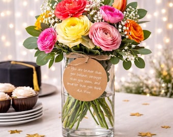 Graduation Centerpiece Tags with Inspirational Quotes | 2026 Graduation Tags | Graduation Decor Ideas | 2026 Centerpiece Tags | College Grad