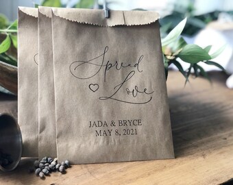Wildflower Favors - Wedding Favors Seed Bags - Flower Seed Favor Bags - Bridal Shower Spring Wedding Seed Favors - set of 25