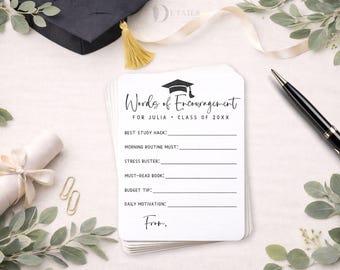 Printed Graduation Advice Cards - 24 pk