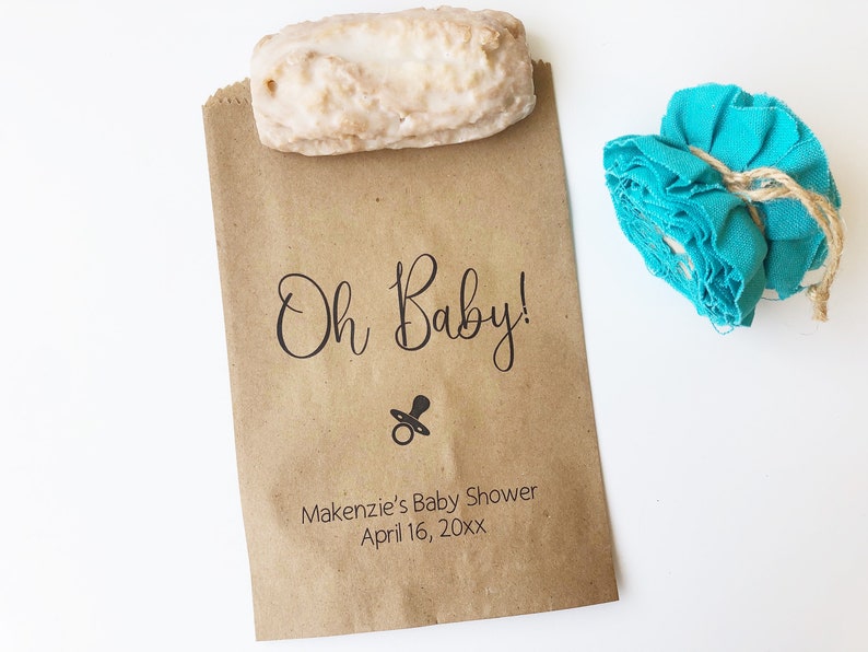 Baby Shower Favor Bags Baby Boy Girl Baby Shower Donut Bags Etsy