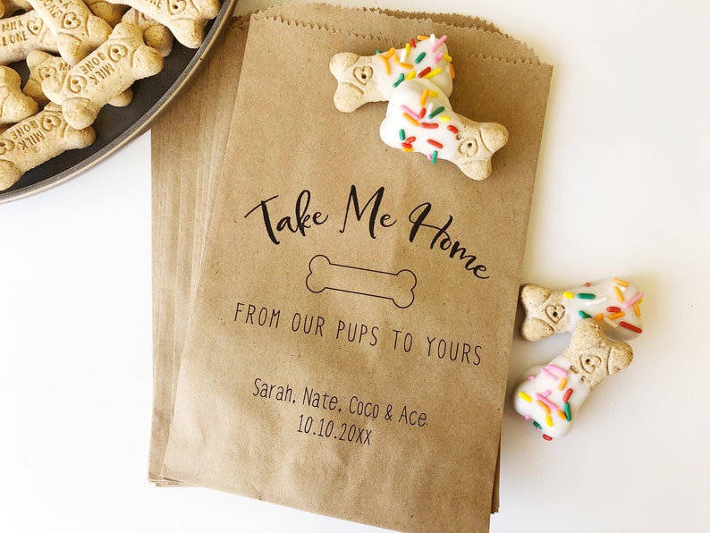 Doggie Bag Wedding Treat Bags Goodie Bags Wedding Favor Etsy