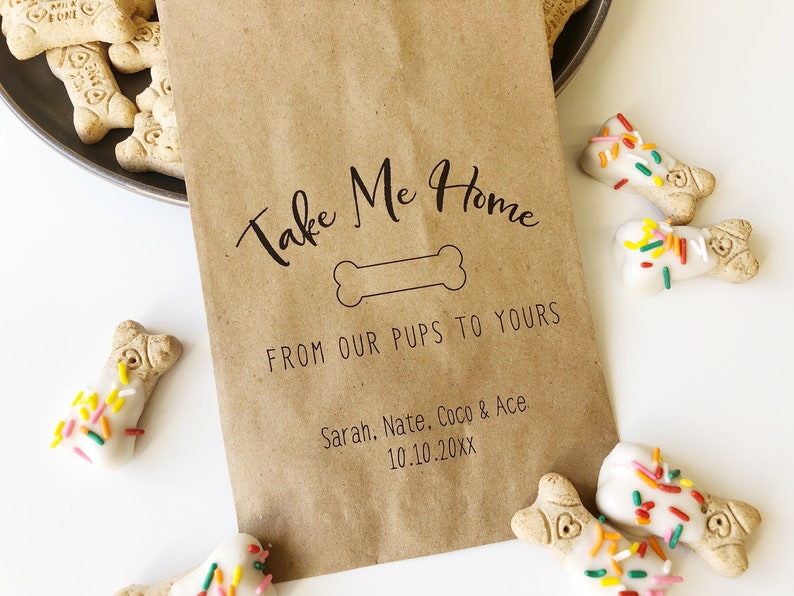 Wedding Doggie Bags Wedding Dog Treat Bags Puppy Goodie Etsy