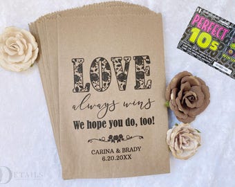Recuerdos de lotería / Porta billetes de lotería para invitados / Bolsas de recuerdo de boda para billetes de raspadito / Fundas personalizadas para billetes de lotería
