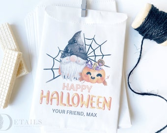 Halloween Goodie Bag, Halloween Party Favors, Trick or Treat Candy bag, Personalized Favor bags, School Treat bags - 25pk