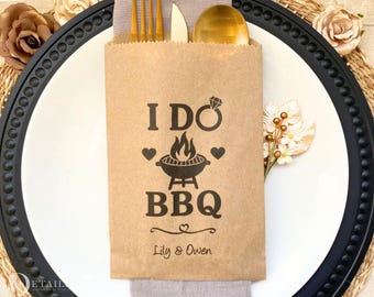 I Do BBQ Utensil Bags - 25 pk