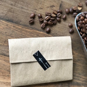 Coffee Favor Bags that say The Perfect Blend and are personalized for the bride and groom and sold in sets of 25 image 6