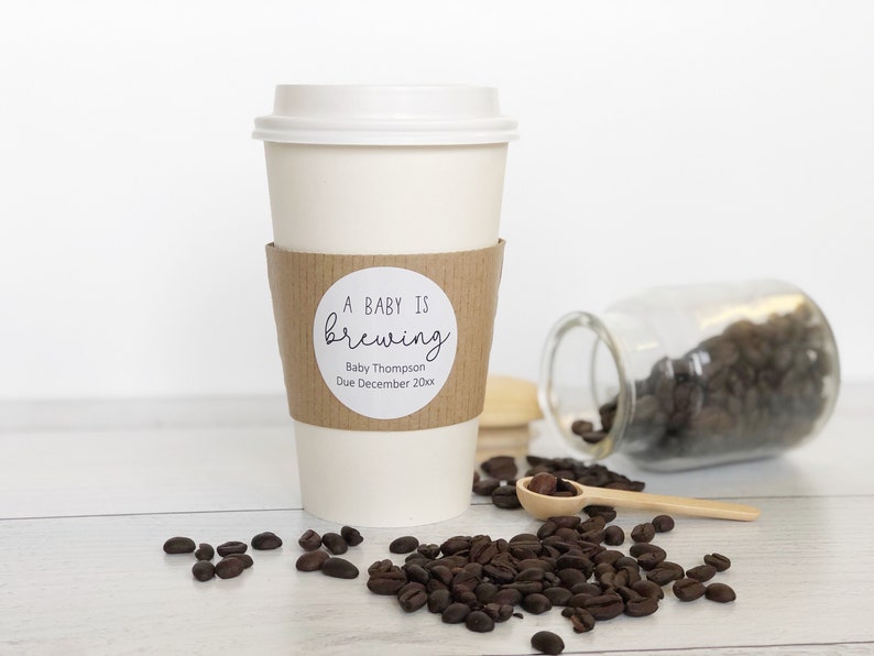 Custom Coffee Sleeves Personalized Paper Coffee Sleeves Hot Etsy
