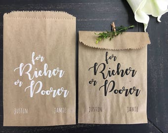 Bridal Shower Favors - Wedding Favor Bags - Candy or Gift bags - Rustic Barn Wedding Favor Idea - set of 25