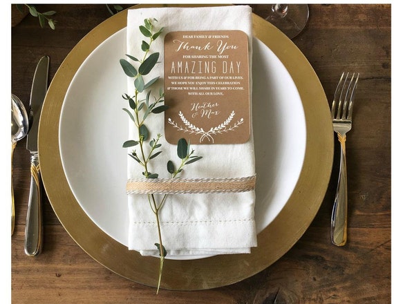 Amazing Day Wedding Reception Thank You Cards Custom Etsy Norway