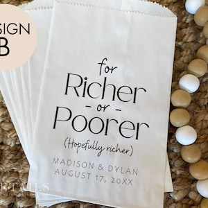 Enveloppes de billets de loterie personnalisées pour vos invités de mariage, offrez-en une à tout le monde pour beaucoup de plaisir à la réception ! Lots de 25 modèles au choix