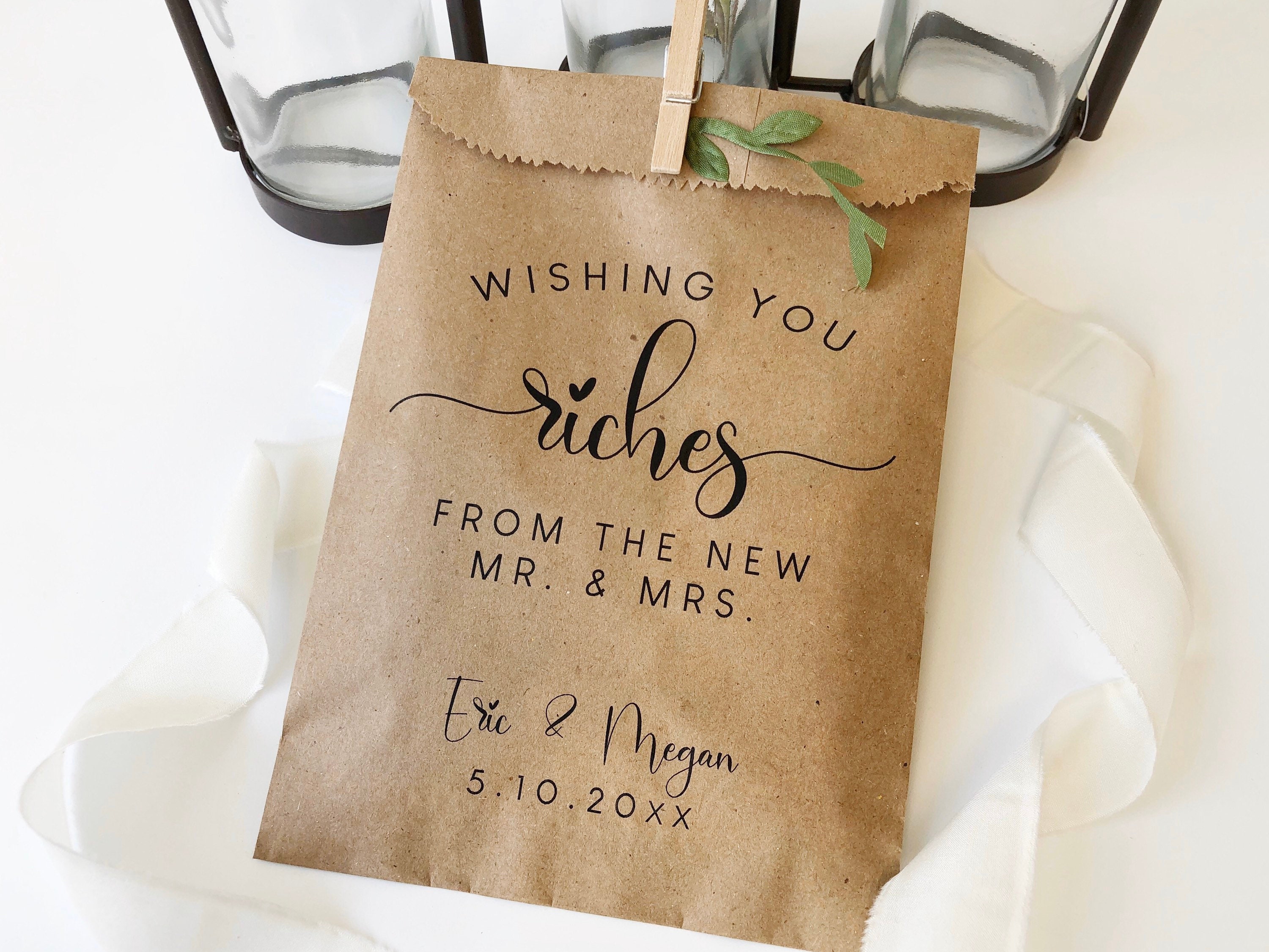 Scratch Ticket Wedding Favor Bags - Lotto Ticket Bags - Lottery Ticke…