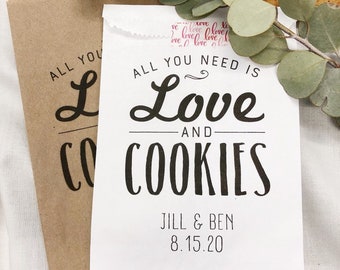 Wedding Favor Bags, Cookie Buffet Bags, Candy Bags, Favor Bags, Personalized Wedding Favor Bags, Treat Bags, Custom Favor Bags, Cookie Bar