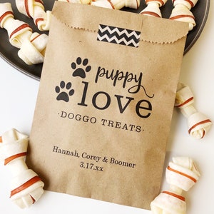 Doggie Bag Wedding Treat Bags, Goodie Bags, Wedding Favor Bags, Kraft ...