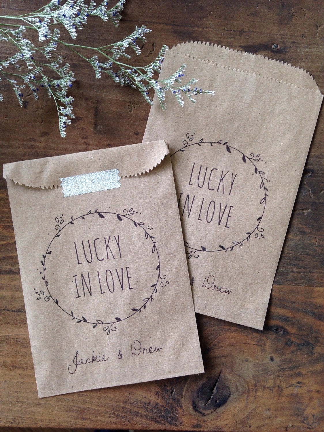 Custom Lottery Ticket Favor Bags - Lottery Ticket Holders - Bridal Sh…