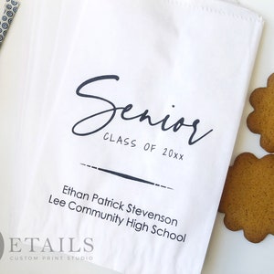Made in USA Graduation Party Favors, Personalized Favor Bags, Graduation Party Decor, Custom Cookie Bags, High School Graduation Party decor