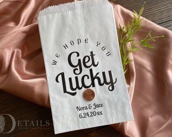 Personalized Lottery Ticket Bags, Scratch Ticket Wedding Favor Bags, Lotto Ticket Favor Bags, Lottery Ticket Holders, Bridal Shower Favors