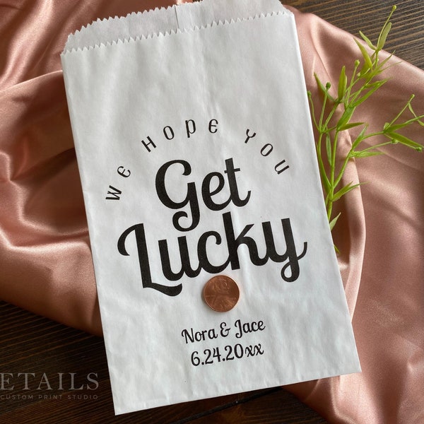 Personalized Lottery Ticket Bags, Scratch Ticket Wedding Favor Bags, Lotto Ticket Favor Bags, Lottery Ticket Holders, Bridal Shower Favors