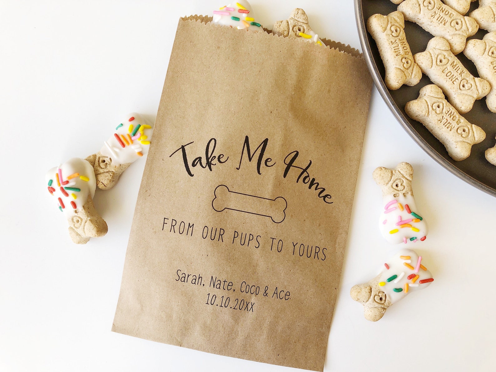 Wedding Doggie Bags Wedding Dog Treat Bags Puppy Goodie | Etsy