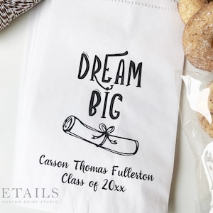 Graduation Party Favors, Personalized Favor Bags, Graduation Party Decor, Cookie Bags, Graduation Party decorations, Treat Bags, Goodie Bags