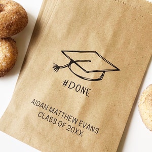 Graduation Favors, Graduation Party Favors, Cookie Buffet, Favor Bags, Candy Bar, Custom Treat Bags, Personalized Graduation Party Decor