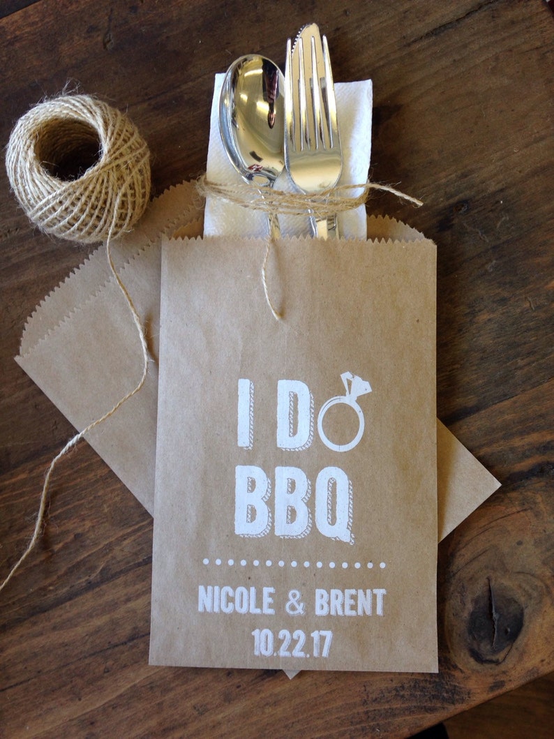 Utensil Holders For Wedding Or Engagement Barbeque I Do BBQ Etsy