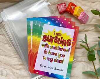 Personalized Welcome Back to School Cards | First Day of School Class Gift | Open House Gift | Back To School Gift | Gift for Students- 24pk