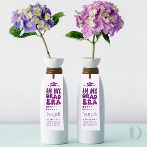 Graduation Centerpiece Tags, Graduation Party Decor, Class Of 2025, Grad Centerpiece, 2025 Graduation Tags, High School Grad, College Grad