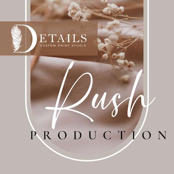 RUSH Production Upgrade Add-on, 1-2 Business Days Production - Does not include shipping time