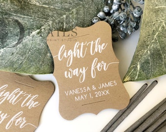 Wedding Sparkler Tag, Sparkler Sleeves, Custom Sparkler Tags, Unique Sparkler Tags, Sparkler Send Off, Set of 24 *Tags Only*