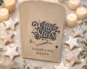 Written in the Stars Wedding Cookie Bags - 25 pk