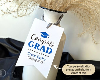 Graduation Centerpiece Tags, Graduation Party Decorations Ideas, Tags for Table Centerpieces, Printed Tags, Personalized Tags, Set of 6