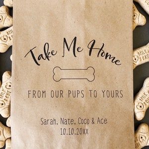 Wedding Doggie Bags, Wedding Dog Treat Bags, Puppy Goodie Bags, Wedding ...