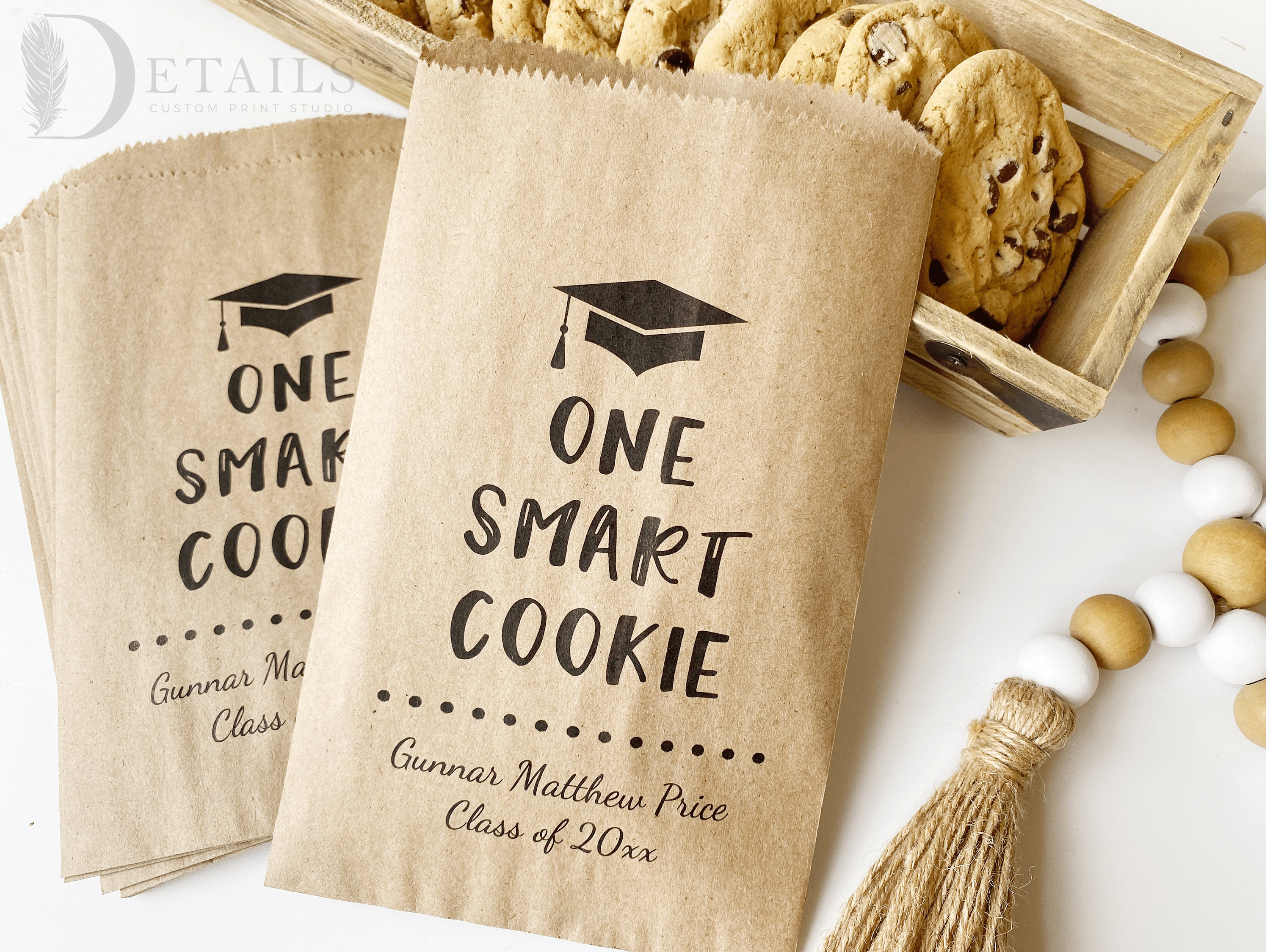 One Smart Cookie Bags Graduation Party Favors Cookie Buffet 