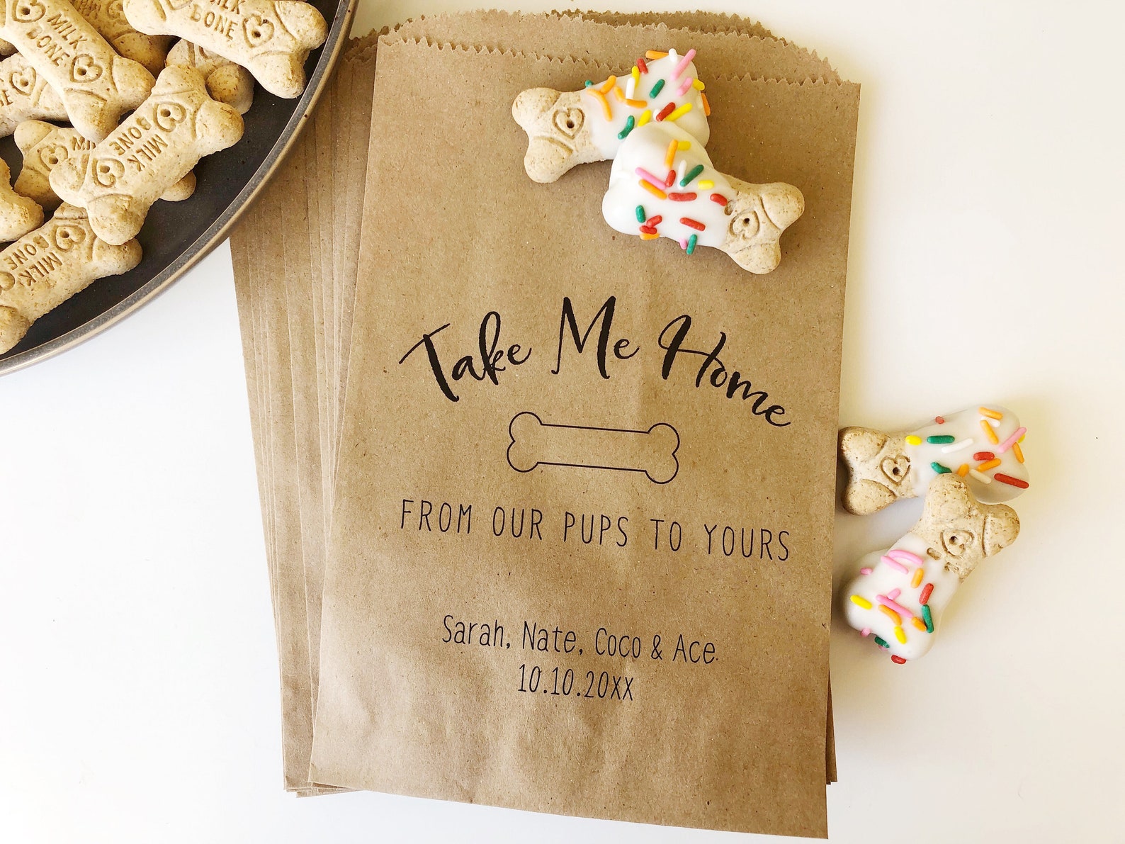 Wedding Doggie Bags Wedding Dog Treat Bags Puppy Goodie Etsy