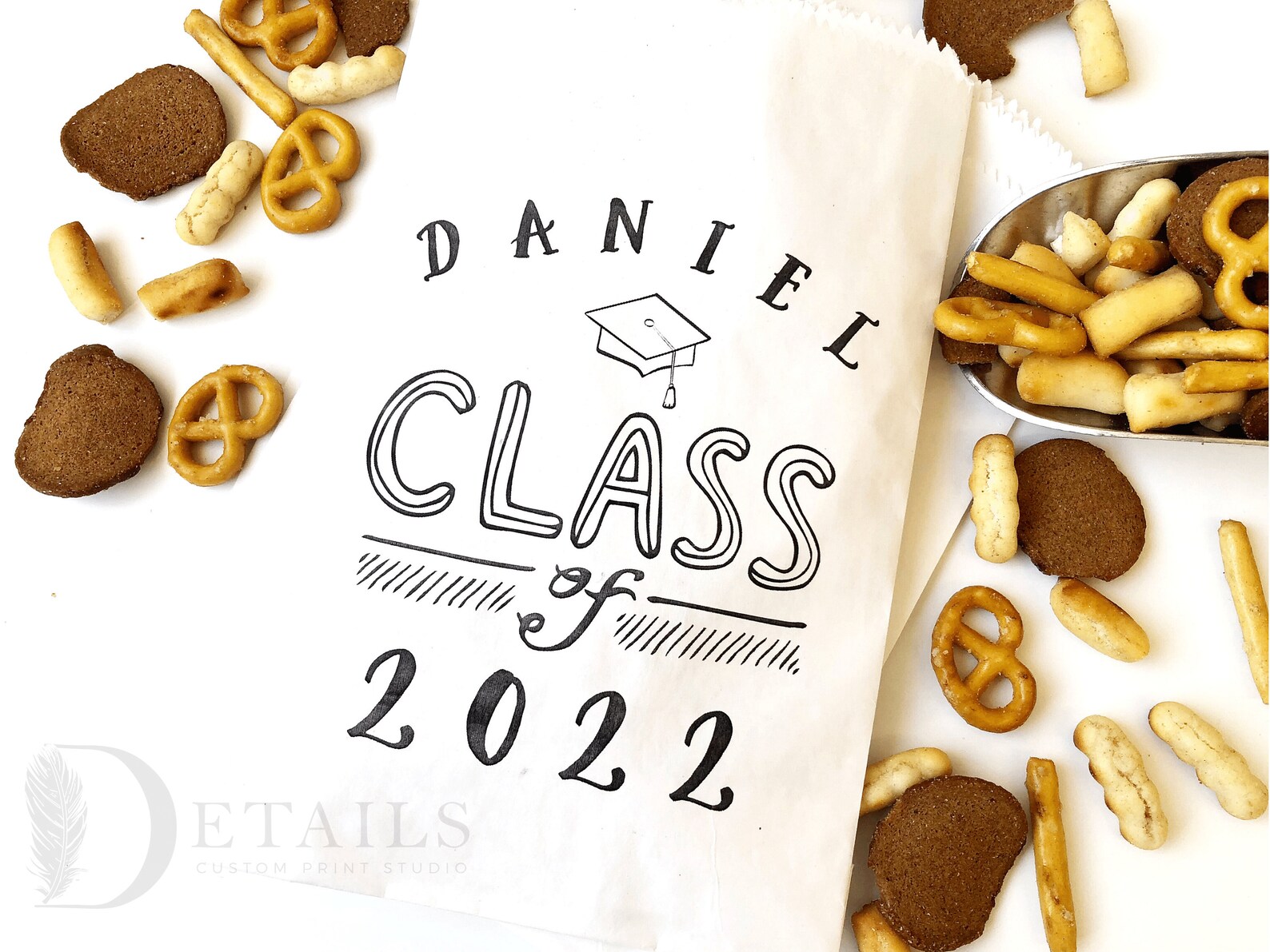 Graduation Party Favor Bags Candy Buffet Bag Trail Mix Favor Etsy