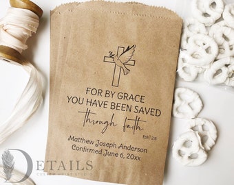 Confirmation Favor Bags | First Holy Communion Favor Bags | First Communion Favor Bags | First Communion Decor | First Communion Cookie Bags