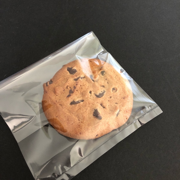 Clear cello bags, cookie liner bags 5"x7" clear plastic bags, clear treat bags, 25 pk