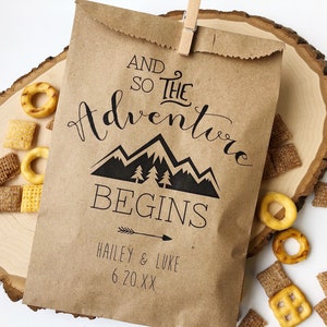 Wedding Favor Bags, Trail Mix Snack Bar Buffet Bags, Candy Bar Bags, Favor Bags, Personalized Wedding Favor Bags, Custom Favor Bags, 25 pack