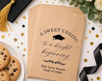 2026 Graduation Favor Bags - Cookie Bags - 25 pk
