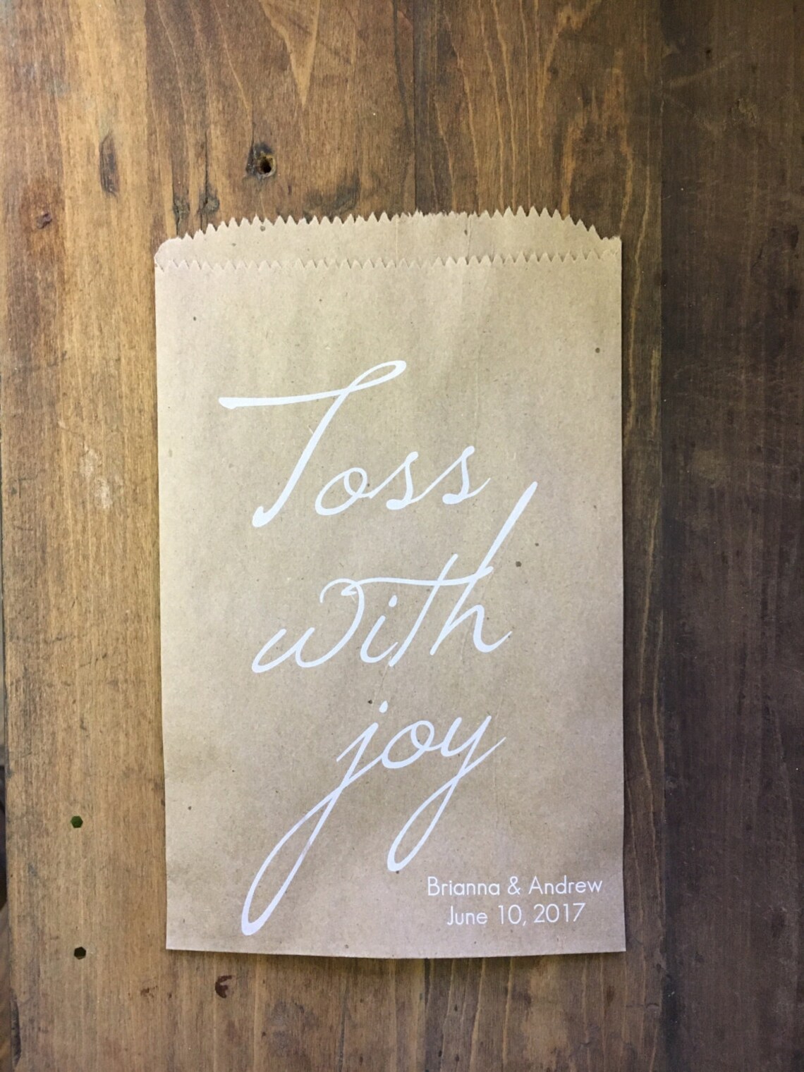 Wedding Petal or Confetti Toss Bag Recycled Paper Favor Bags Etsy