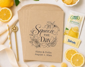 Squeeze the Day Favor Bags, Lemonade Kit Wedding Favors