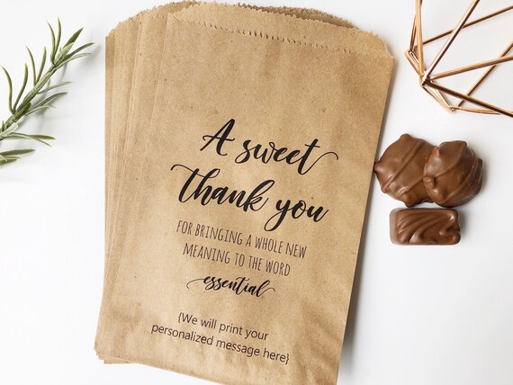Essential Workers Gift Bag Thank You Favor Bags Quarantine 2020