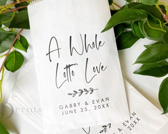 Bridal Shower Lottery Ticket Favors, Lottery Ticket Wedding Favors, Scratch Ticket Favor Bags, Lotto Ticket Bags, Lottery Ticket Holders