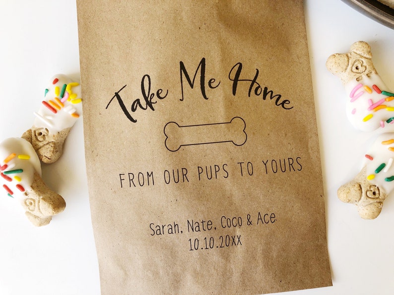 Doggie Bag Wedding Treat Bags Rustic Popcorn Candy- 25 pack Kraft Brown Bags Wedding Favor Bags Goodie Bags