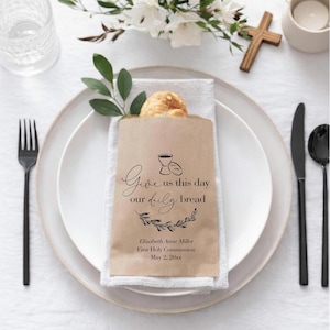 First Holy Communion Bread Favor Bags - 25 pk