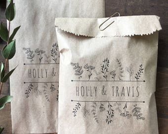 Personalized Wildflower Seed Wedding Favors – Set of 25