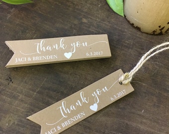 Thank You Tags, Personalized  Wedding Favors, Tags, Custom tags, Bridal Shower Favor Tag, Wedding Gift Tags, Custom Favor Tag, Set of 28